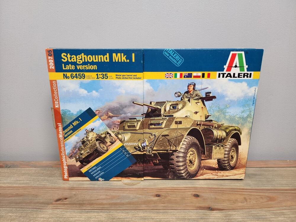 Vintage Italeri #6459 Staghound Mk.1 1:35 Scale New Open Box